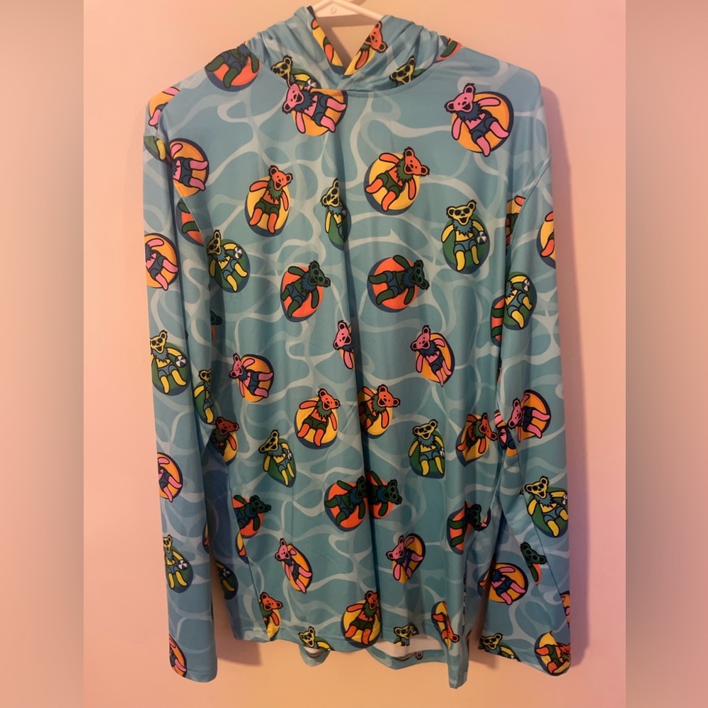 NWT Section 119 Grateful Dead men's medium floating bears UPF hoodie